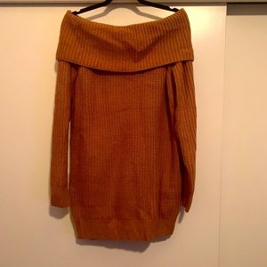 Off the shoulder sweater dress